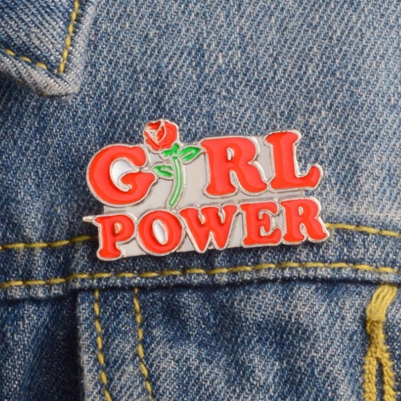 Jewelry - NEW Girl Power Enamel Pin Brooch